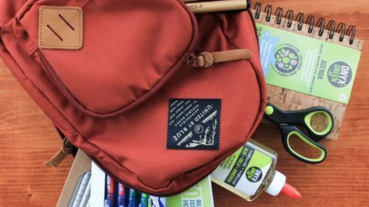 Close up on a plate of mashed potatoes, topped with baked pork chops with cream of mushroom soup, and a side of green beans.